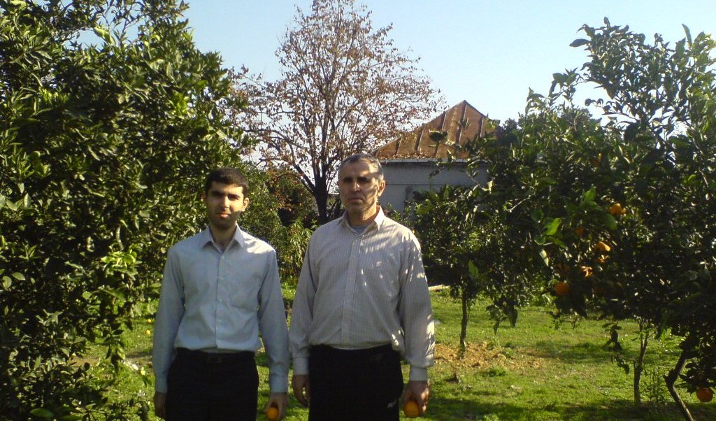 A picture of me and my father (Mirepesht village)